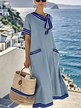 Load image into Gallery viewer, Women'S Loose Striped Print Dress