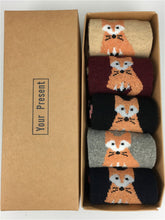 Load image into Gallery viewer, Lovely Fox Knit Comfy Socks Set
