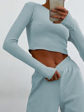Load image into Gallery viewer, Fashion Casual Solid Color Slacks &amp; Slim Knit Two-Piece Set
