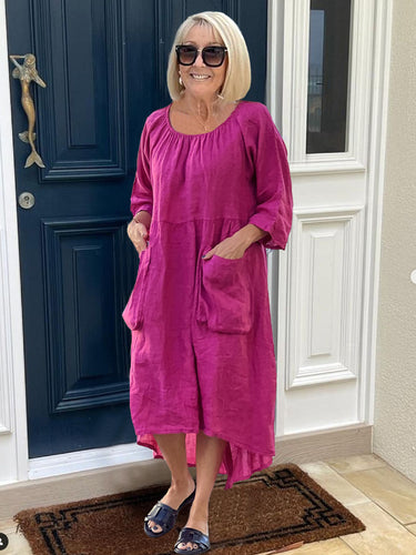 Tunic Dress With Pockets Plus Size