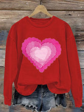 Load image into Gallery viewer, Women's Valentine's Day Printed Long Sleeve Sweatshirt