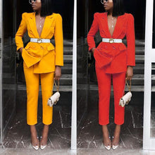 Load image into Gallery viewer, Two-piece solid color western fit suit