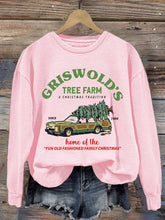 Load image into Gallery viewer, Women&#39;s Griswold Christmas Tree Farm Print Sweatshirt