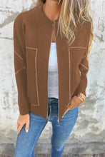 Load image into Gallery viewer, Casual Round Neck Zipper Thin Jacket (Buy 2 Free Shipping)