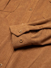 Load image into Gallery viewer, Men's Casual Corduroy Double Pocket Solid Color Long Sleeve Shirt
