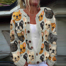 Load image into Gallery viewer, Women&#39;s Bulldog Embroidery Art Cozy Sweater