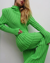 Load image into Gallery viewer, Macaron shoulder pad leisure two-piece set