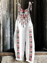 Load image into Gallery viewer, Retro Hoping Peace Forever Print Jumpsuit