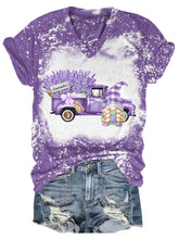 Load image into Gallery viewer, Lavender Truck Gnome V Neck T-shirt