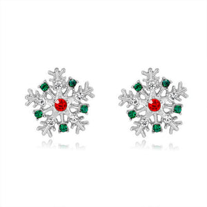 Christmas Colorful Snowflake Earrings