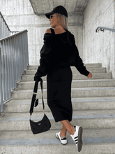 Load image into Gallery viewer, Sharon Set - Dress and Sweatshirt Set Perfect for autumn