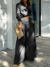 Load image into Gallery viewer, Women's Solid Color Simple Two Piece Set