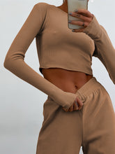 Load image into Gallery viewer, Fashion Casual Solid Color Slacks &amp; Slim Knit Two-Piece Set