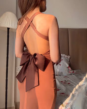 Load image into Gallery viewer, Sexy Backless Bow Dress