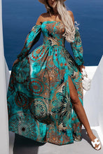 Load image into Gallery viewer, Travel Life Baroque Off Shoulder Maxi Dress