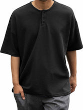 Load image into Gallery viewer, Men's Casual Basic Waffle Fabric Short Sleeve Henley