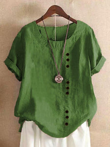 Loose Simple Solid Color Top