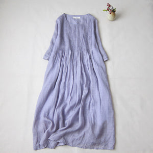 Women's Solid Color Mid length Dress