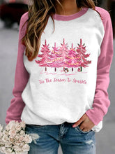 Load image into Gallery viewer, Women's Christmas Tree Tis The Season to Sparkle Print Sweatshirt