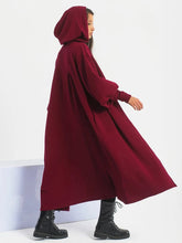 Load image into Gallery viewer, Women&#39;s Halloween Medieval Long Hooded Cape Coat