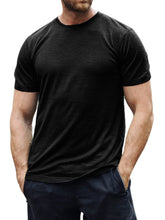 Load image into Gallery viewer, Men's Cotton Basic Casual Versatile Everyday Short-sleeved T-shirt