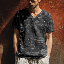 Load image into Gallery viewer, Men's Vintage Japanese Sashiko Art Linen T Shirt