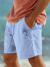Load image into Gallery viewer, Men's Hawaiian Coconut Print Beach Shorts