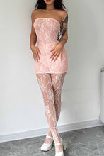 Load image into Gallery viewer, Lace Sleeveless Dress Leggings Two-piece Set